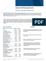 Morgan Stanley Third Quarter 2019 Earnings Results: Morgan Stanley Reports Net Revenues of $10.0 Billion and EPS of $1.27