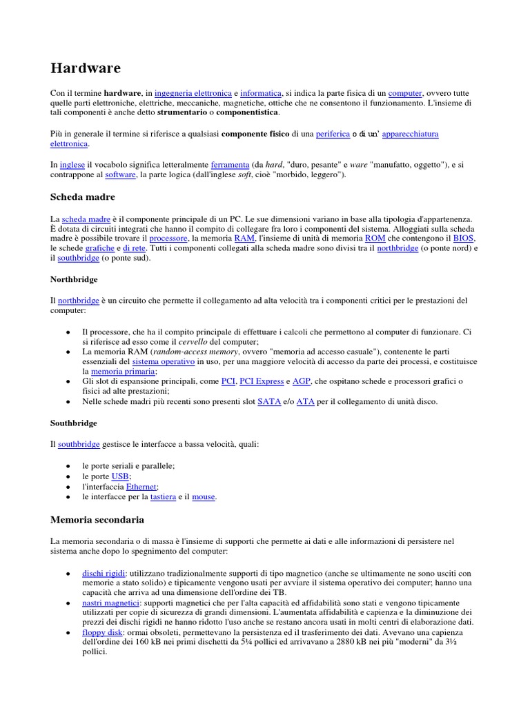 Informatica Di Base | PDF