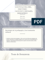 La Sociologia Del Discurso Pedagogico de Basil Bernstein