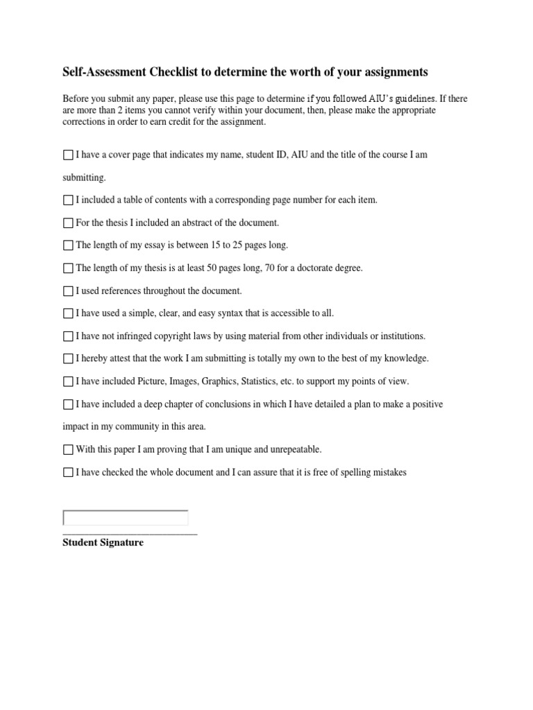 Self Assesment 3 | PDF