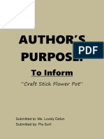 Author'S Purpose:: To Inform