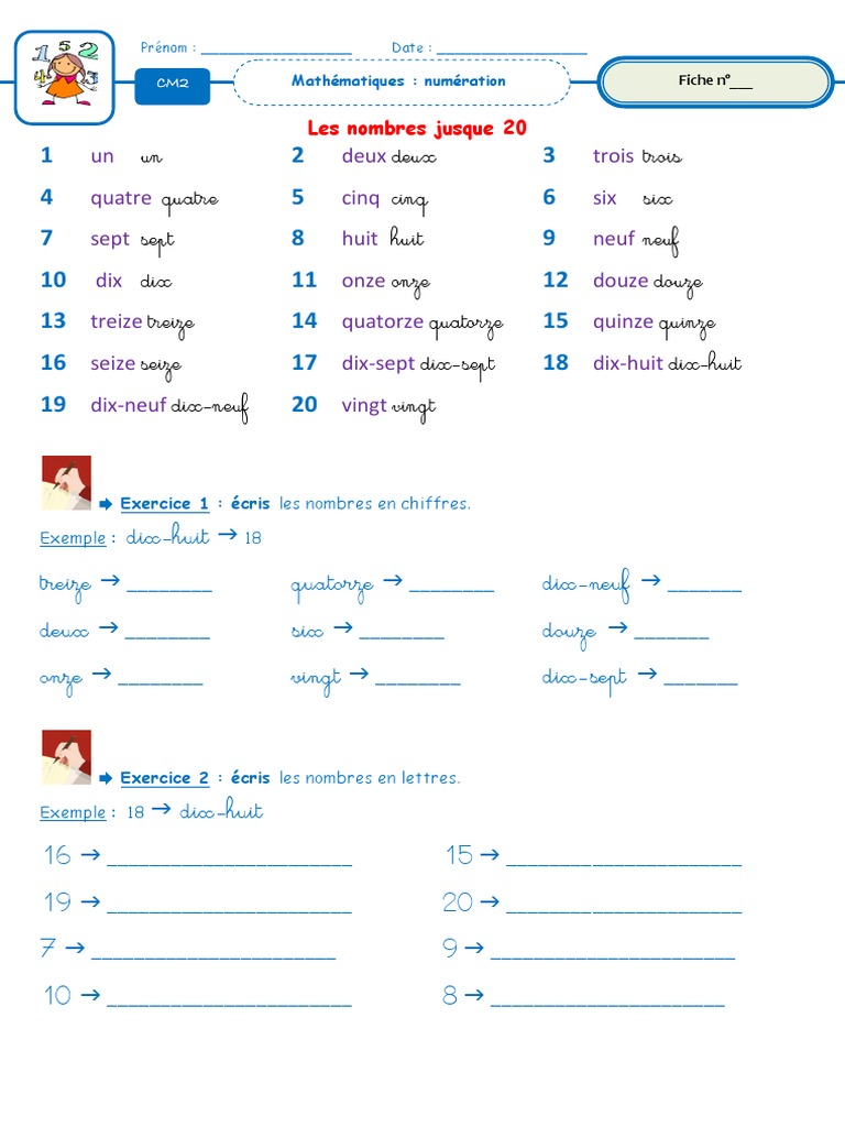 Les Nombres Jusque Pdf