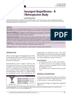 Juvenile Nasopharyngeal Angiofibroma - A Hospital-Based Retrospective Study