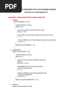 Practice Programs For Tcs