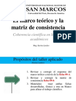 El Marco Teórico, Método Por Indices y La Matriz de Consistencia