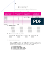 Evaluación Intermedia 8°