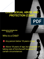 Child Sexual Abuse and Protection (Csap)