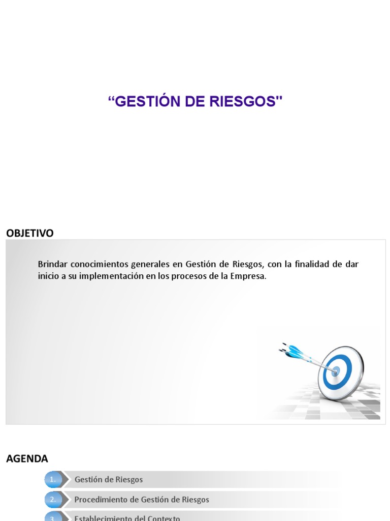 Introducción a la Gestión de Riesgos | PDF | Riesgo | Gestión de riesgos