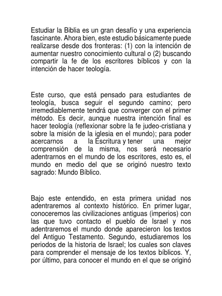 Estudio de la Unidad en la Biblia | PDF | Biblia | Religión y creencia