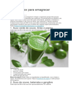 Sucos Detox para Emagrecer