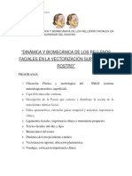 Dinámica y Biomecánica de Los Rellenos Faciales en La Sectorización Superior Del Rostro