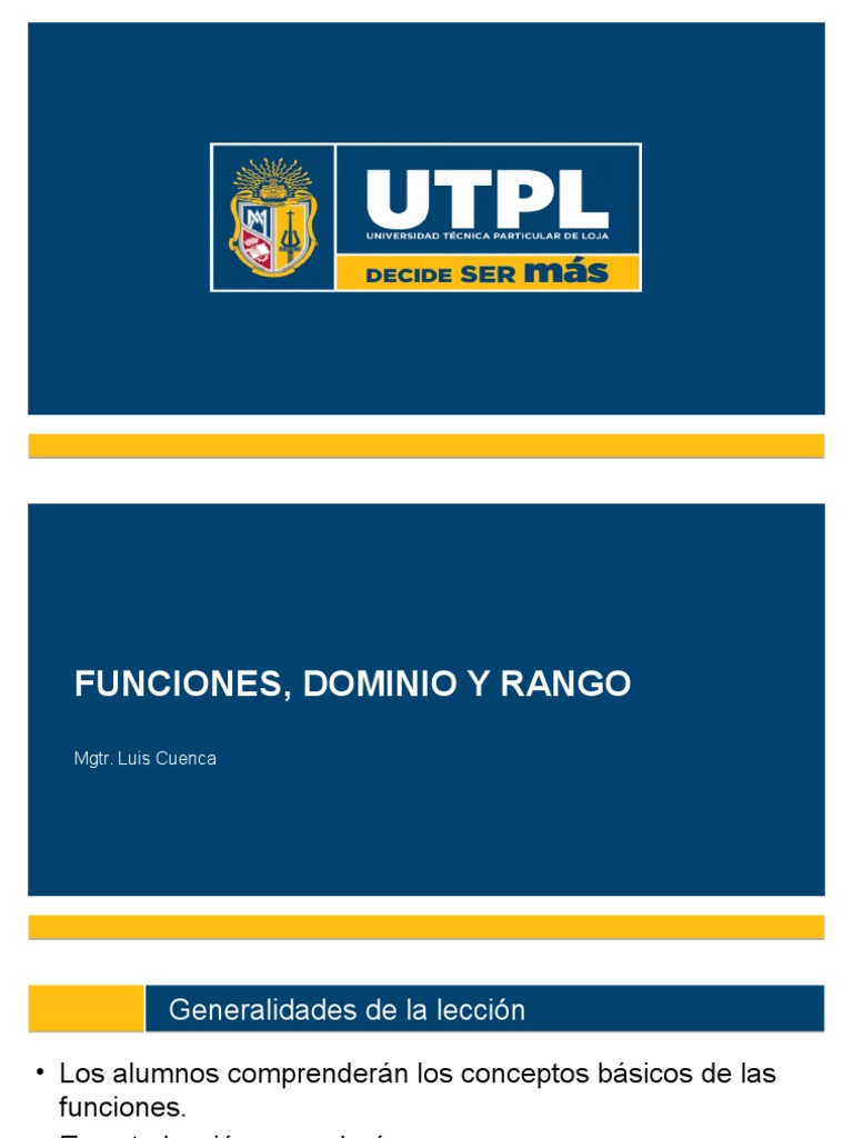 Funciones Dominio y Rango PDF | PDF | Función (Matemáticas) | Ecuación ...