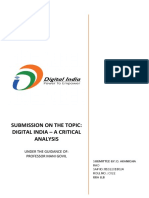 Submission On The Topic: Digital India - A Critical Analysis