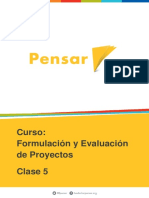 Formulacion y Evaluacion de Proyectos - Clase05 PDF