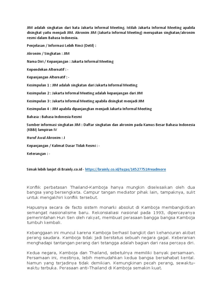 JIM adalah singkatan dari kata Jakarta Informal Meeting.docx