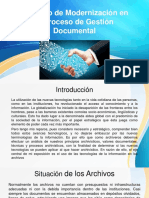 Principio de Modernización en El Proceso de Gestión Documental