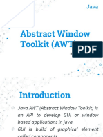 Abstract Window Toolkit (AWT) : - by Utkarsh Rai