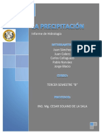 LA PRECIPITACION Informe