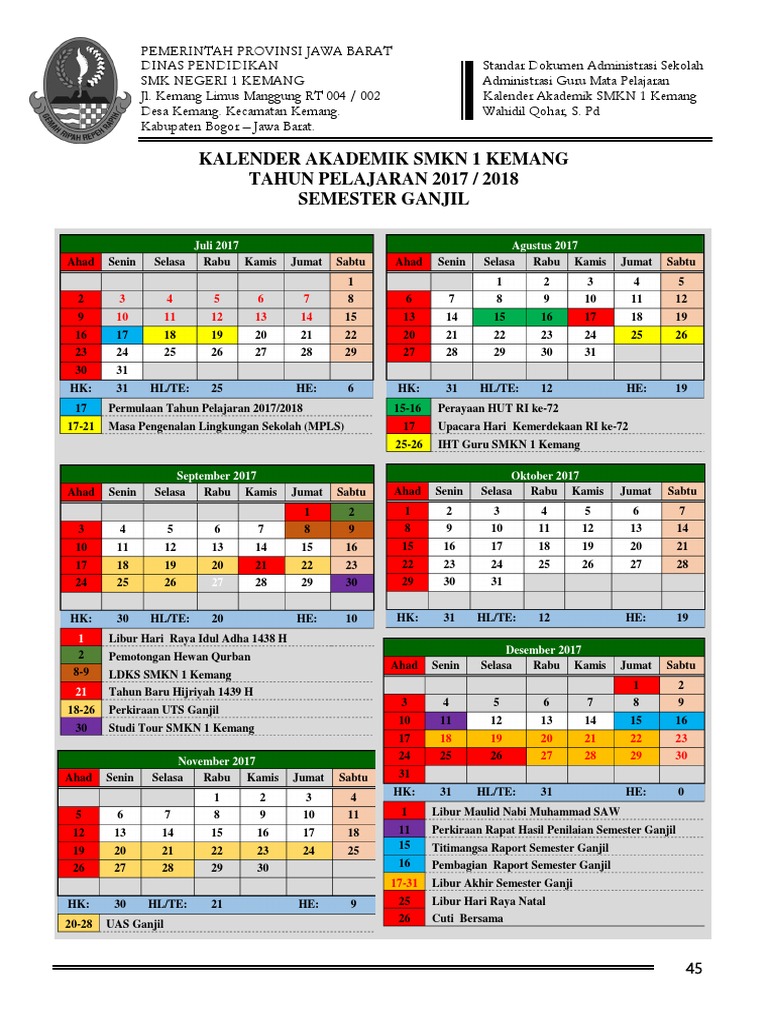 8 Kalender Pendidikan | PDF