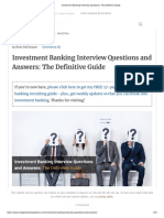 Investment Banking Interview Questions_ the Definitive Guide