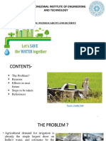Sant Longowal Institute of Engineering and Technology: Topic:Water Scarcity and Security