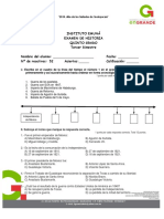 Examen de Historia Tercer Bimestre 2013-2014 Quinto Grado