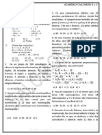 Aritmética y álgebra en boletín académico