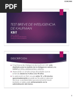 Manual del Test K-BIT de Kaufman | PDF | Inteligencia | Cociente de ...