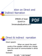 Direct U0026 Indirect Narration