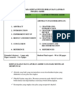 Cara Penulisan Report Projek Akhir