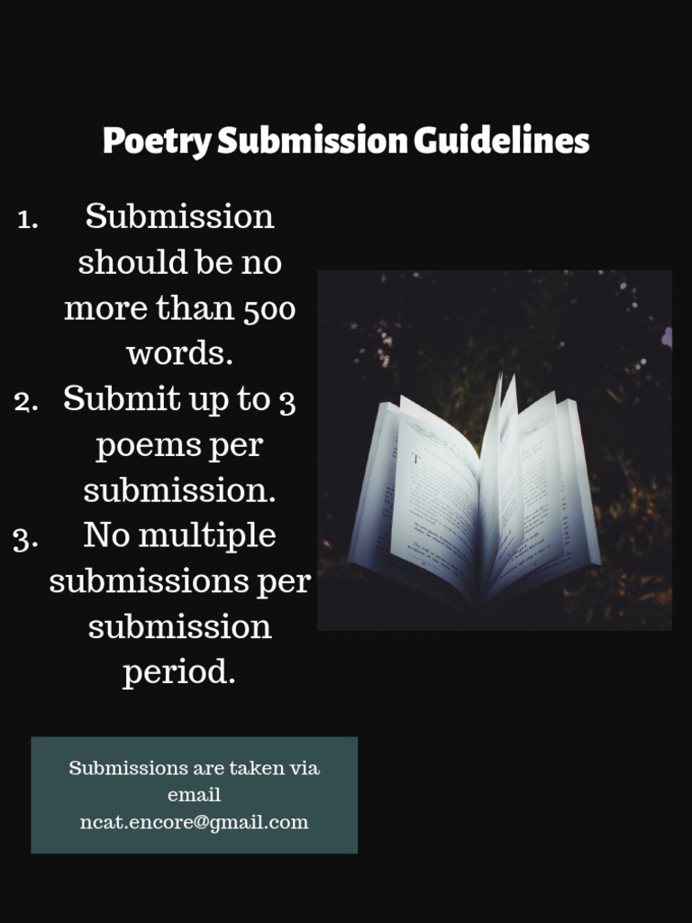 Poetry Submission Guidelines PDF
