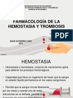 Farmacologia de La Hemostasia y Trombosis