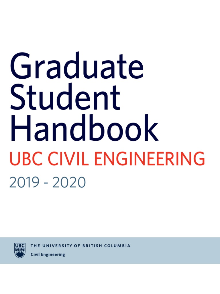 Graduate Student Handbook - 2019 0 | PDF | Thesis | Doctor Of Philosophy