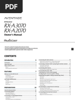 Manual RX-A3070 2070