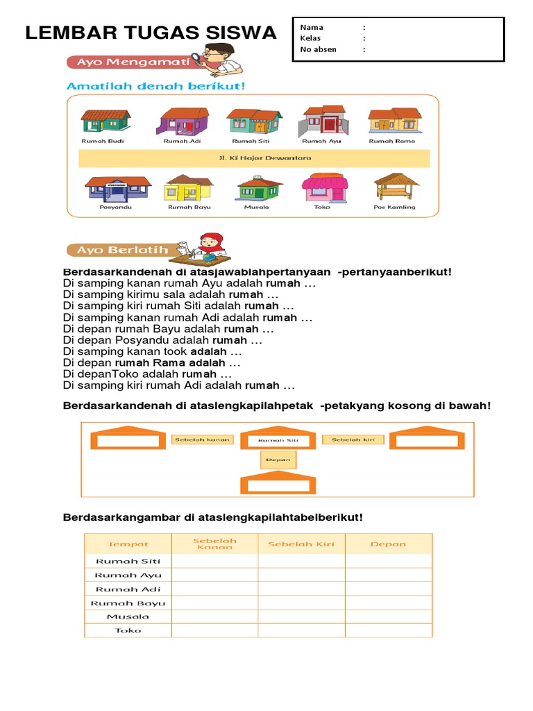 Lembar Tugas Siswa Tema 3 Pdf
