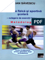 SAVULESCU I. [Educatie Fizica si Sportiva scolara - culegere de exercitii fizice] - Matei Virgil.pdf