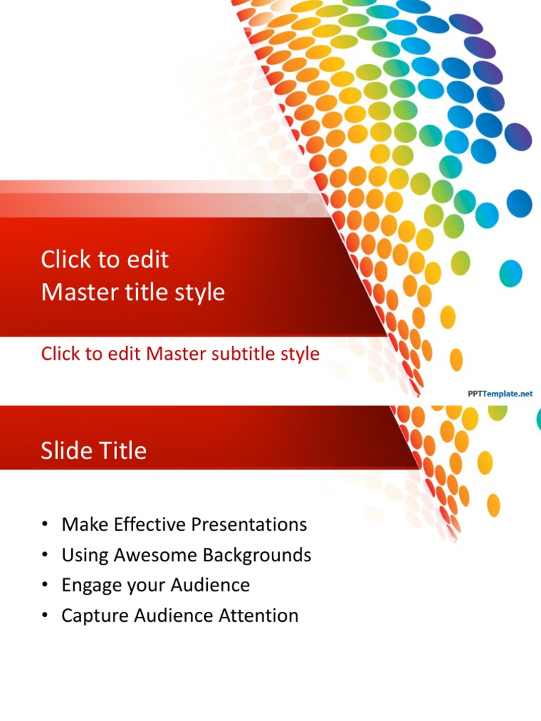 Free Rainbow PowerPoint Template | PDF