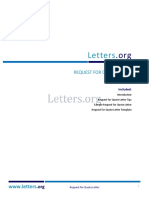 Letters: Request For Quote Letter