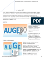 Garantías Explícitas en Salud GES: Auge 80