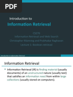 Introduction To: Information Retrieval