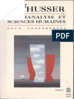 Louis Althusser - Psychanalyse Et Sciences Humaines_ Deux Conférences-Librairie Générale Francaise (1996)
