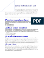 Basic Sand Control Methods in Oil and Gas Industry
