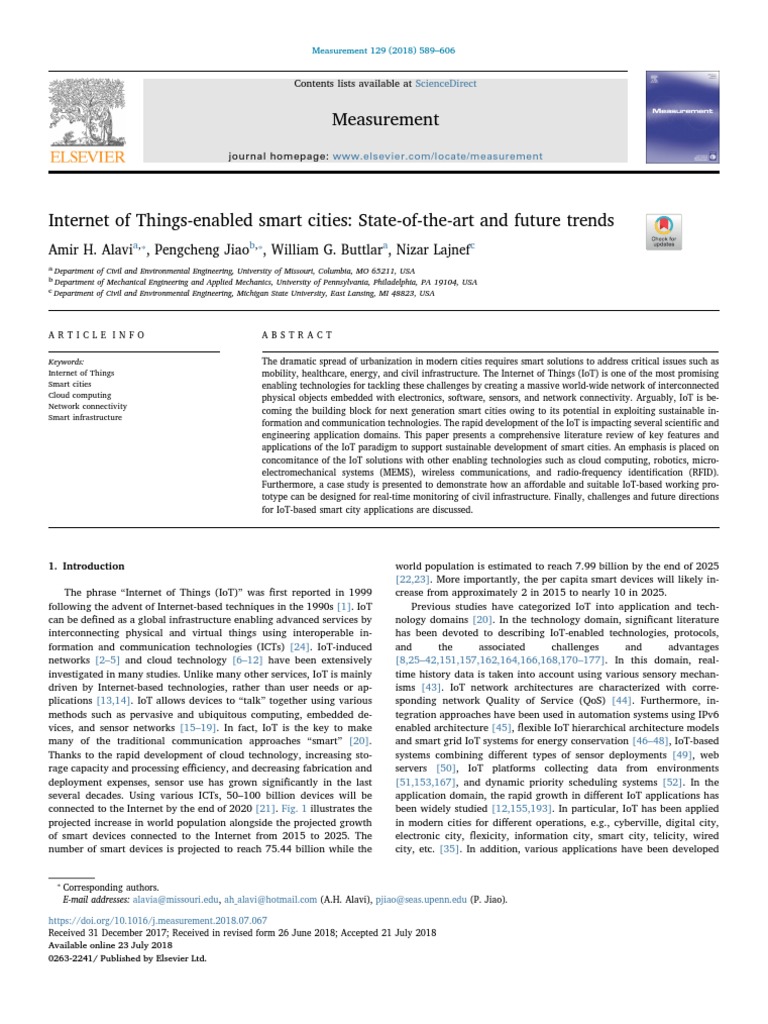 IoT's Role in Smart City Evolution | PDF | Internet Of Things ...