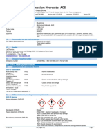 Ammonium Hydroxide, ACS: Safety Data Sheet