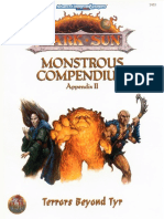 DS Monstrous compendium