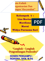 Langkah Pengembangan Poskesdes