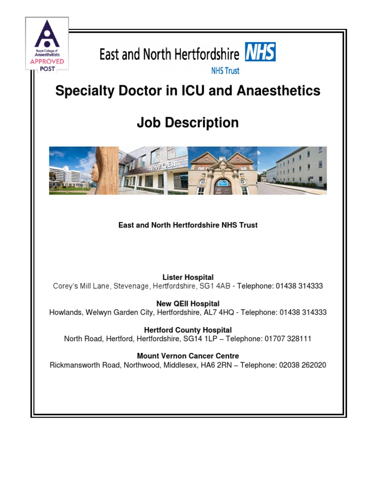 A Comprehensive Overview Specialty Doctor Position in ICU and