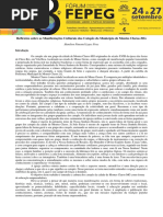 Manifestação sobre a cultura do Norte de Minas