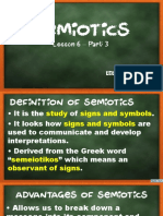 Semiotics: Lesson 6 - Part 3