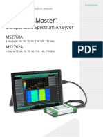 Anritsu Spectru Master MS2760A Ultraportable MmWave Spectrum Analyzer Product Brochure 11410-01054D
